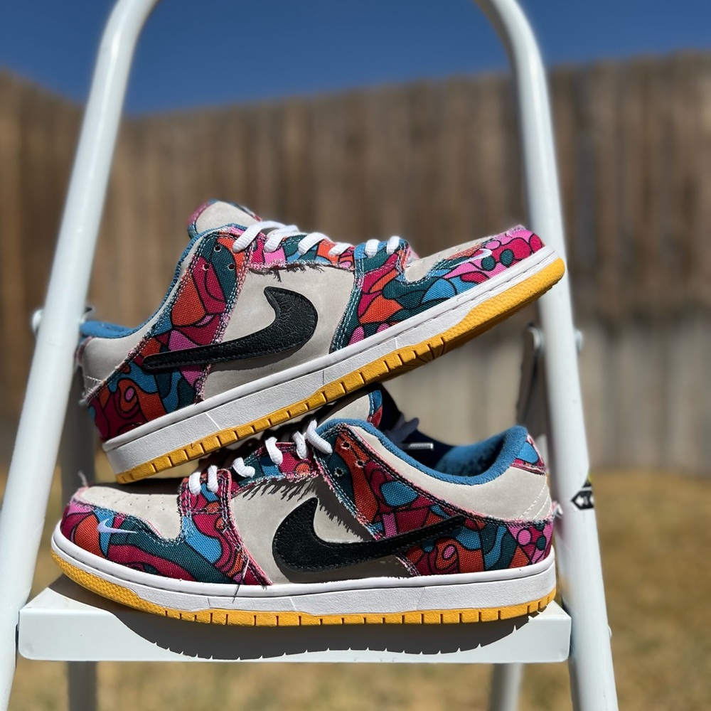 Nike SB Dunk Low Pro x Parra “Abstract Art” Sneakers US 10 - Picture 2 of 8
